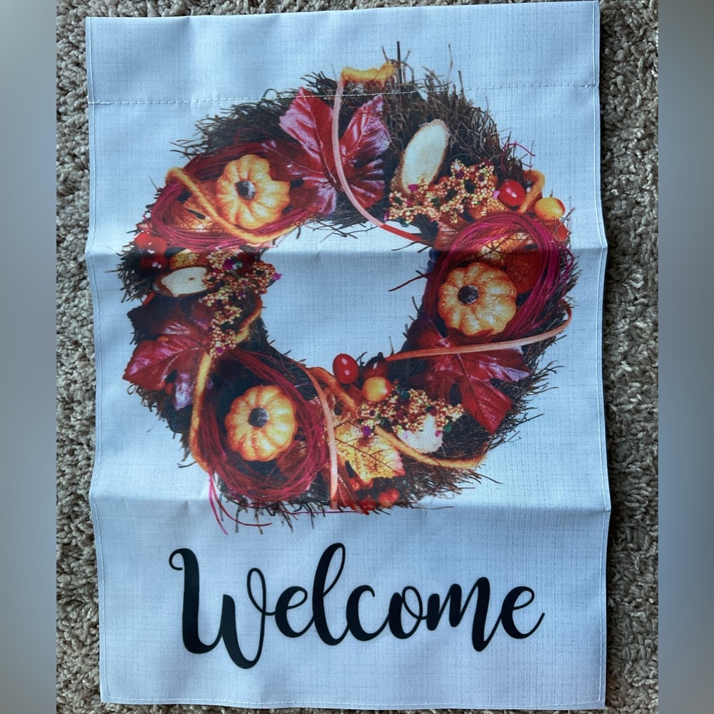 Fall Garden Flag for Outside - Hello Fall